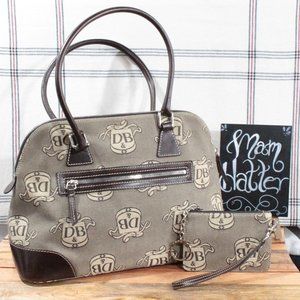 Dooney & Bourke Donegal Crest Canvas Satchel